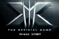 X-Men - The Official Game Title Screen